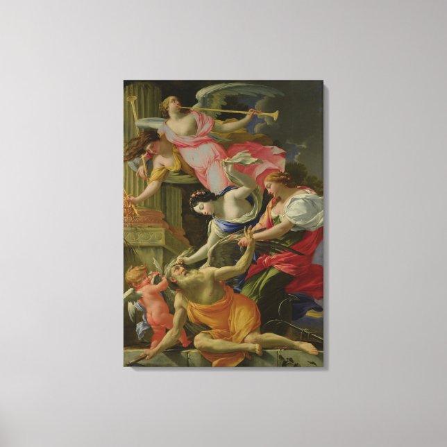 Toile Temps vanté par l'amour, Vénus et l'Espoir (Recto)