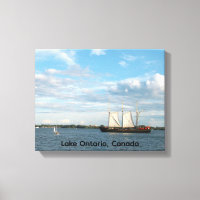 Toile tendue de voile sur le lac Ontario