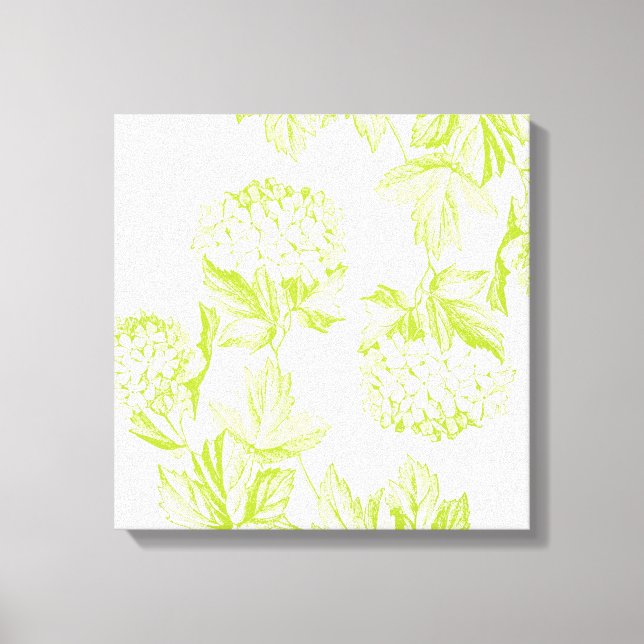 Toile tendue Floral moderne hydrangea (Recto)