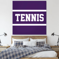TENNIS Amusant Gras Athlétique Rayures Profond Vio