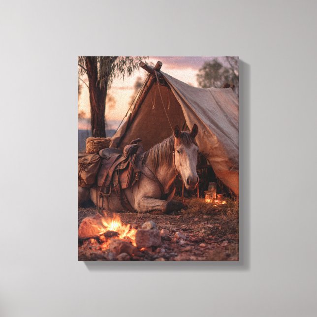Toile Tente occidentale confortable - Art de campement d (Recto)