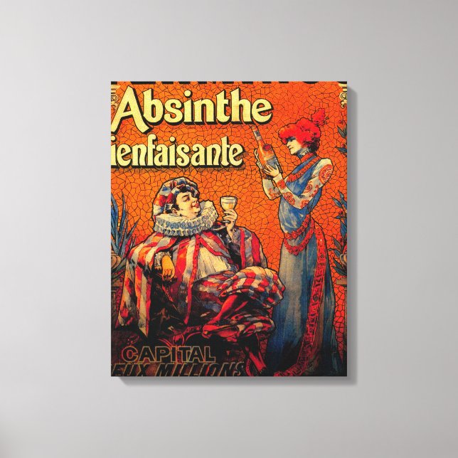 Toile Terminus Absinthe Poster Vintage Europe (Recto)