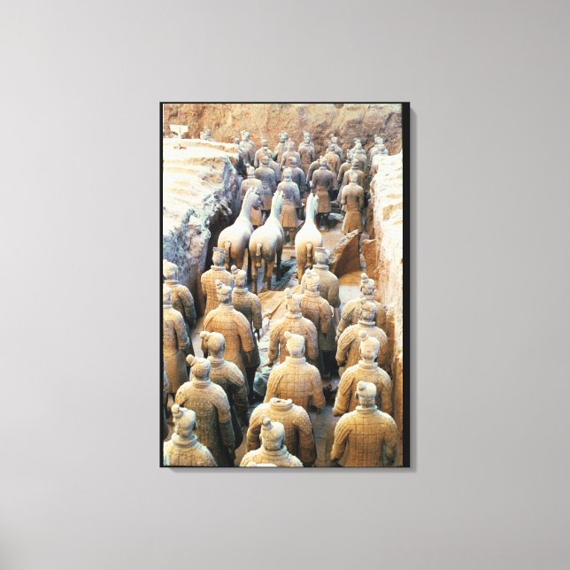 Toile Terracotta Army, dynastie Qin, 210 av. J.-C. (Recto)