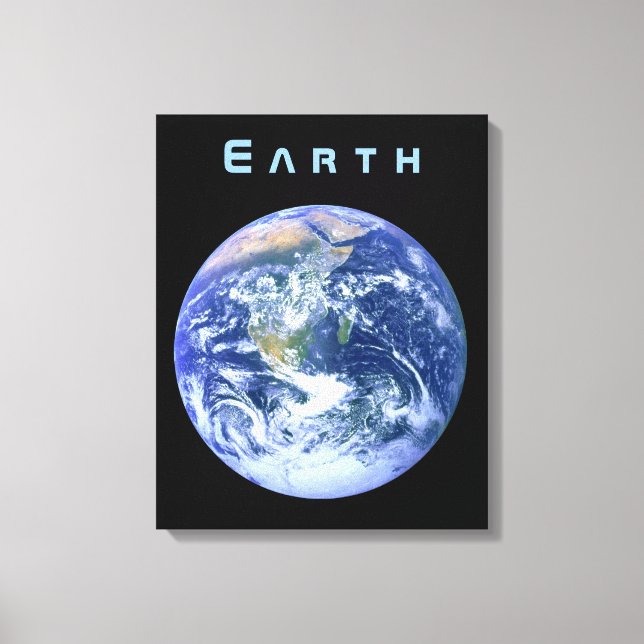 Toile Terre de l'espace (Recto)