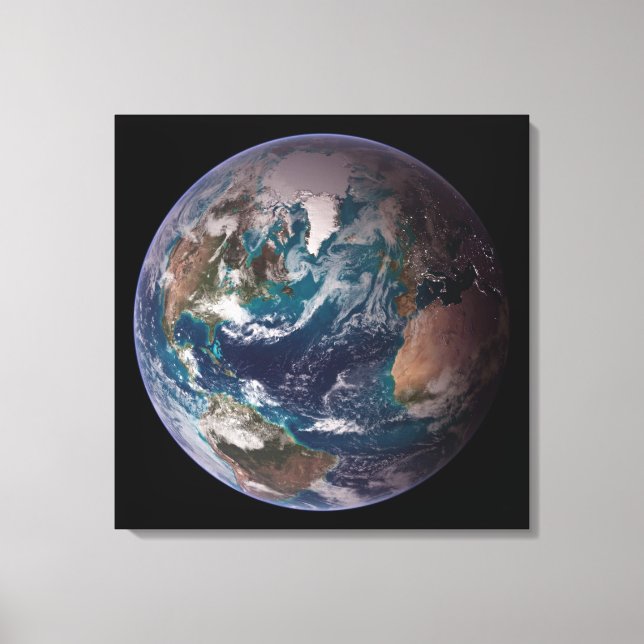 Toile Terre de marbre bleu (hémisphère occidental) (Recto)