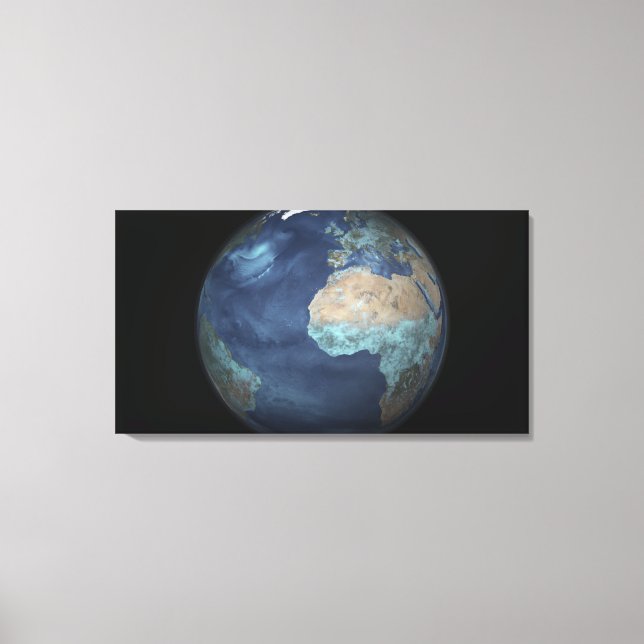 Toile Terre entière montrant l'évaporation (Recto)