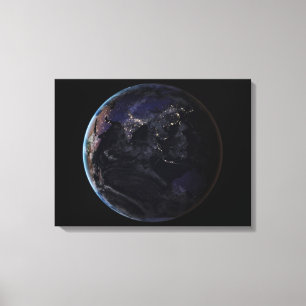 Toile Terre Pleine Montrant Les Lumières De La Ville D'A