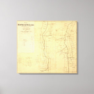 Toile Terres d'huile de crique de boue