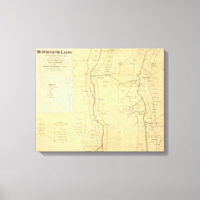 Toile Terres pétrolières de Mud Creek (Recto)