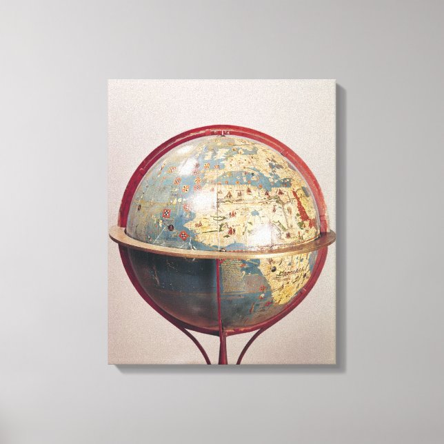 Toile Terrestrial Globe, montrant l'océan Indien (Recto)