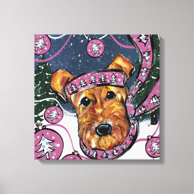 TOILE TERRIER AIREDALE     (Recto)