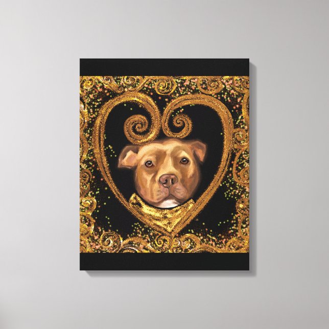 TOILE TERRIER AMÉRICAIN DU STAFFORDSHIRE (Recto)