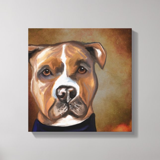 TOILE TERRIER AMÉRICAIN DU STAFFORDSHIRE (Recto)