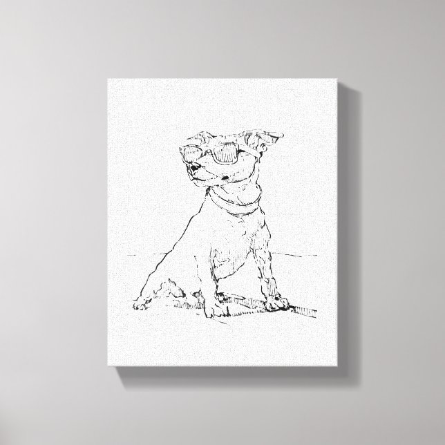 Toile Terrier Jack Russell  (Recto)
