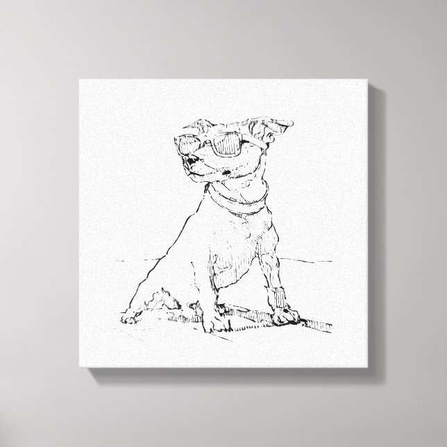 Toile Terrier Jack Russell  (Recto)