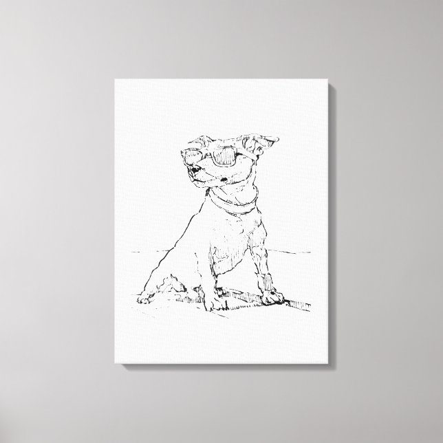 Toile Terrier Jack Russell  (Recto)