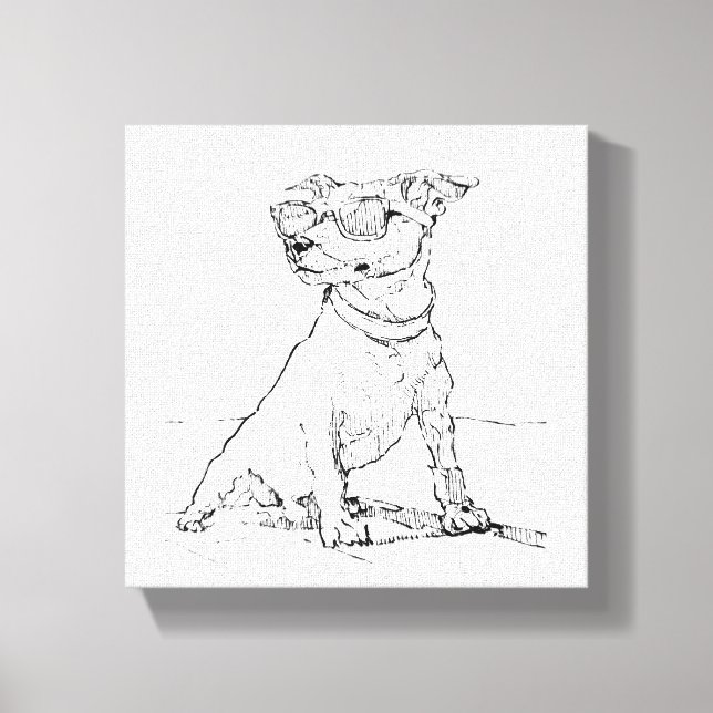 Toile Terrier Jack Russell  (Recto)