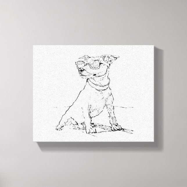Toile Terrier Jack Russell  (Recto)