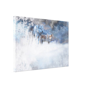 Toiles Canevas Loup Gris Zazzle Fr