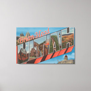 Toile Tête de Brian, Utah - grandes scènes de lettre