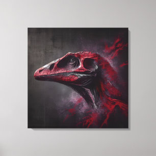 Toile Tête de dinosaure disparue