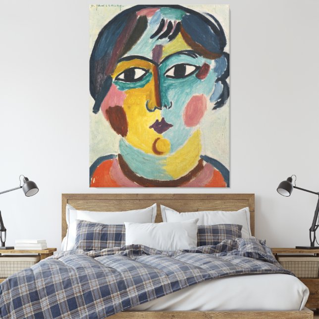 Toile Tête de fille – L'Asiatique (Insitu(Chambre))