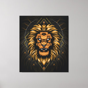 Toile Tête de lion