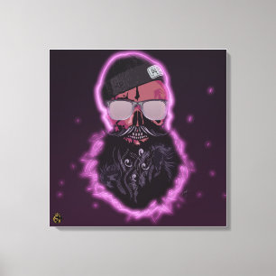 Toile Tête de mort punk hipster G-skulls crâne chevaux