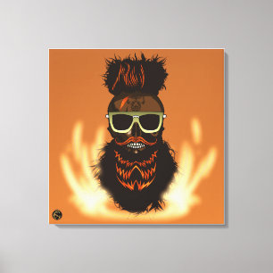 Toile Tête de mort punk hipster G-skulls crâne enfer