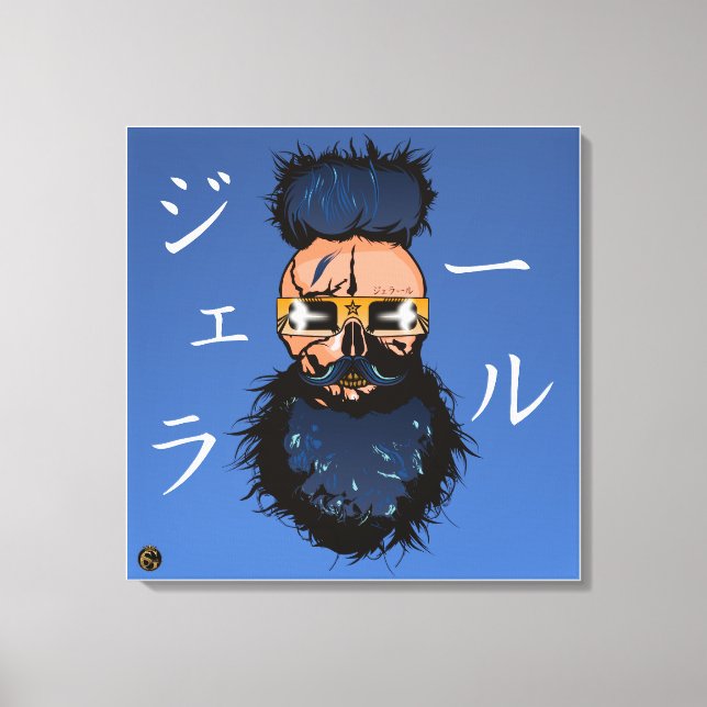 Toile Tête de mort punk hipster G-skulls crâne generatio (Recto)