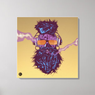 Toile Tête de mort punk hipster G-skulls crâne tempo