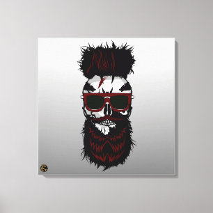 Toile Tête de mort punk hipster G-skulls crâne wolf