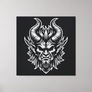 Toile Tête Démon En Colère