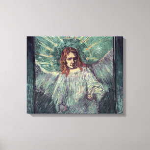 Toile Tête d'un ange, après Rembrandt, 1889