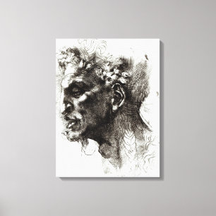 Toile Tête d'un satyre