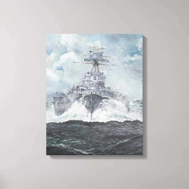 Toile Têtes de capuchon pour Bismarck 23 mai 1941. 2014 (Recto)