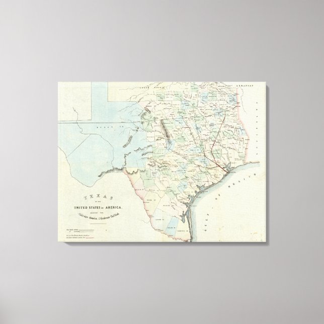 Toile Texas des États-Unis d'Amérique (Recto)