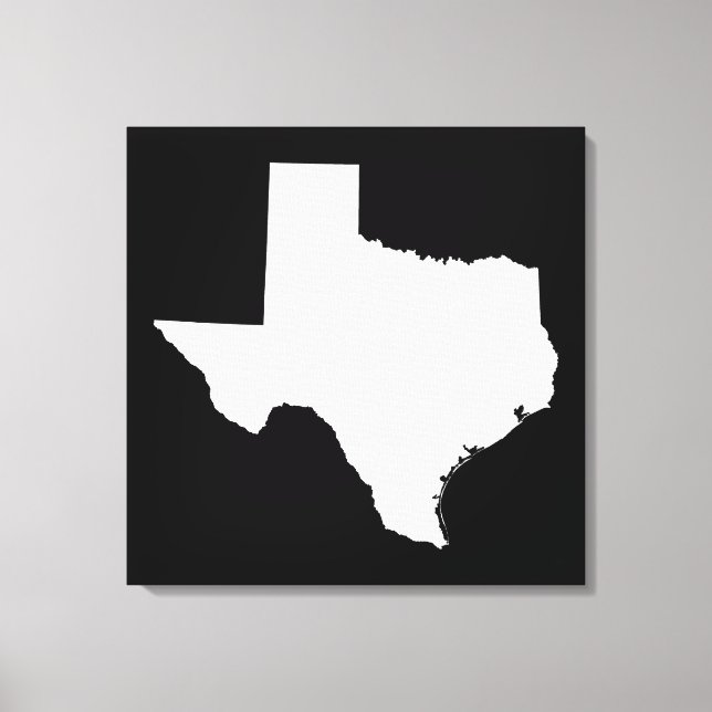 Toile Texas en blanc et noir (Recto)