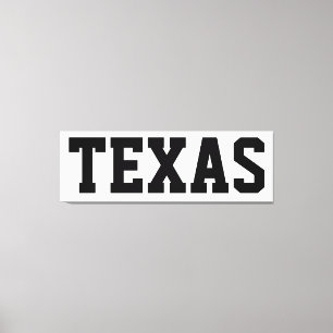 Toile Texas Independence Day Canvas 57x18