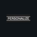 Toile Texte personnalisable | Bold Modern Black & White<br><div class="desc">Un look contemporain audacieux.</div>