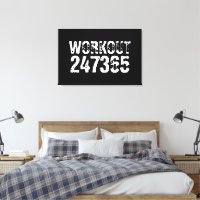 Texte usé et rayé Workout 247365 blanc