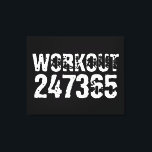 Toile Texte usé et rayé Workout 247365 blanc<br><div class="desc">Texte usé et rayé Workout 247365 en couleur blanche avec arrière - plan noir. Parfait pour tous ceux qui font du levage,  de la remise en forme,  de l'entraînement,  de la musculation et d'aller à la salle de gym.</div>
