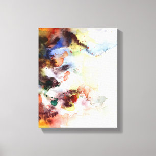Toile Texture grunge d'aquarelle abstraite avec la