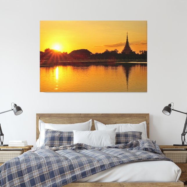 Toile Thailand - sunset in Khon Kaen (Insitu(Chambre))