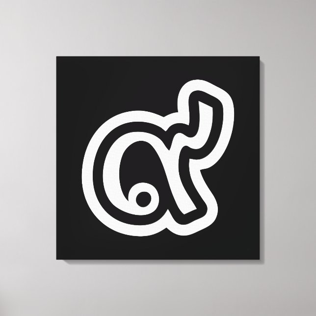 Toile Thaïlande Lucky Number 9 / Neuf / ๙ (Gao/Kao) Thai (Recto)