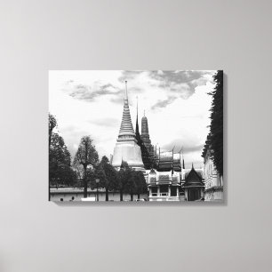 Toile Thaïlande vintage Bangkok Chapelle Palais Royal