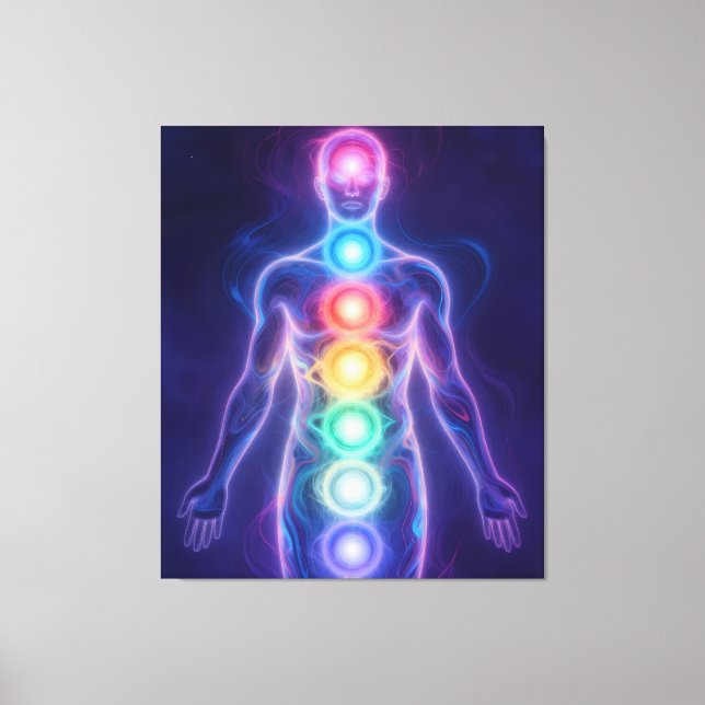 Toile  The 7 Chakras (Recto)