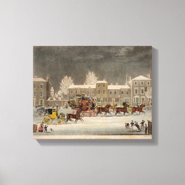 Toile The Approach to Christmas, gravée par George Hunt (Recto)