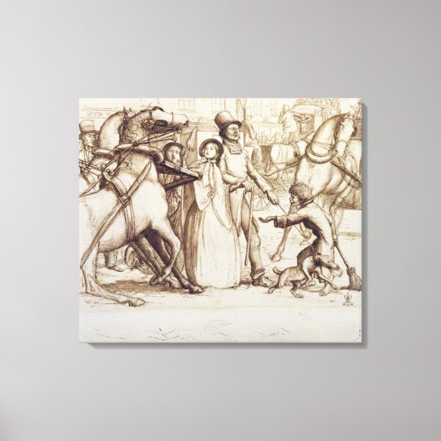 Toile The Blind Man, 1853 (stylo, encre, lavage et graph (Recto)
