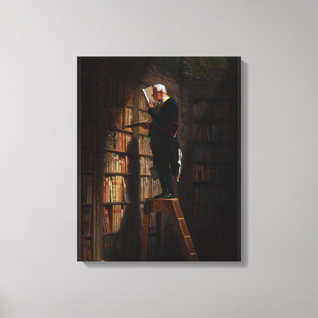 Toile The Bookworm by Carl Spitzweibrücken (Recto)